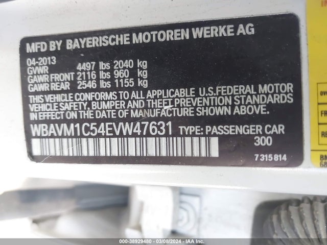 BMW X1 Sdrive28i 2014 WBAVM1C54EVW47631 Image 9