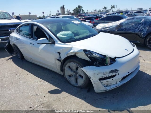 Auction sale of the 2022 Tesla Model 3 Long Range Dual Motor All-wheel Drive, vin: 5YJ3E1EB3NF138722, lot number: 38929637