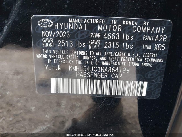 Hyundai Sonata N Line 2024 KMHL54JC1RA364199 Image 9