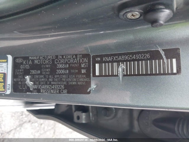 KIA FORTE EX 2016 KNAFX5A89G5493226 Image 9