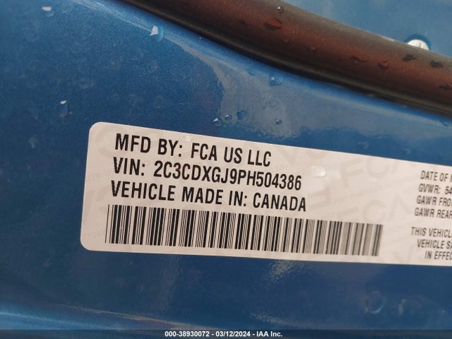 Dodge Charger Scat Pack 2023 2C3CDXGJ9PH504386 Image 9