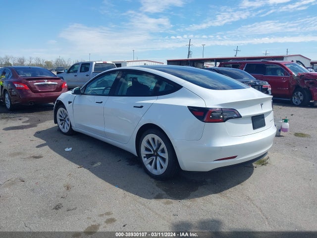 Tesla Model 3 Long Range Dual Motor All-wheel Drive 2022 5YJ3E1EB6NF128153 Image 3