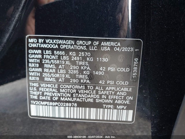 1V2CMPE89PC028976 Volkswagen ID.4 PRO
