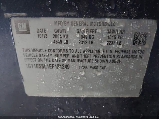 1G11E5SL1EF131249 Chevrolet MALIBU 2LT
