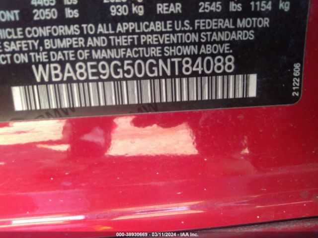 WBA8E9G50GNT84088 BMW 328I
