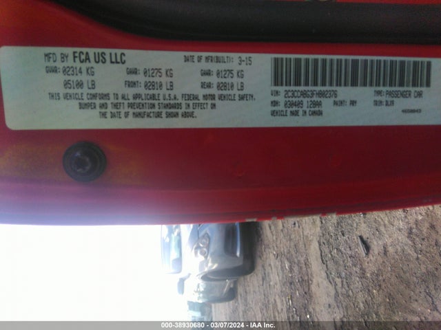 2C3CCABG3FH802376 Chrysler 300 300s