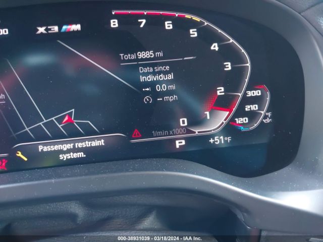 5YM13EC04N9L89028 BMW X3 M