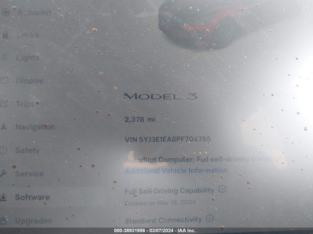 Tesla Model 3 Rear-wheel Drive 2023 5YJ3E1EA8PF704755 Image 7