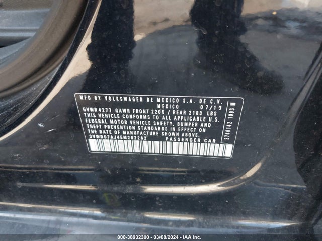 3VWD07AJ4EM202262 Volkswagen Jetta 1.8t Se