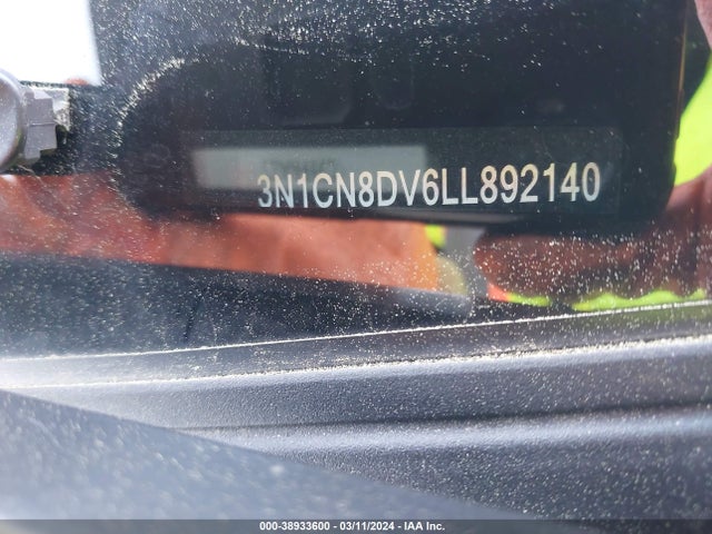 Nissan Versa S Xtronic Cvt 2020 3N1CN8DV6LL892140 Image 9