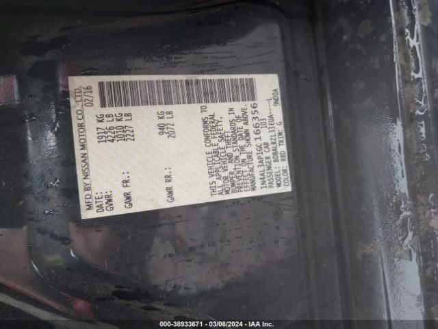 1N4AL3AP1GC166356 Nissan Altima 2.5 Sl