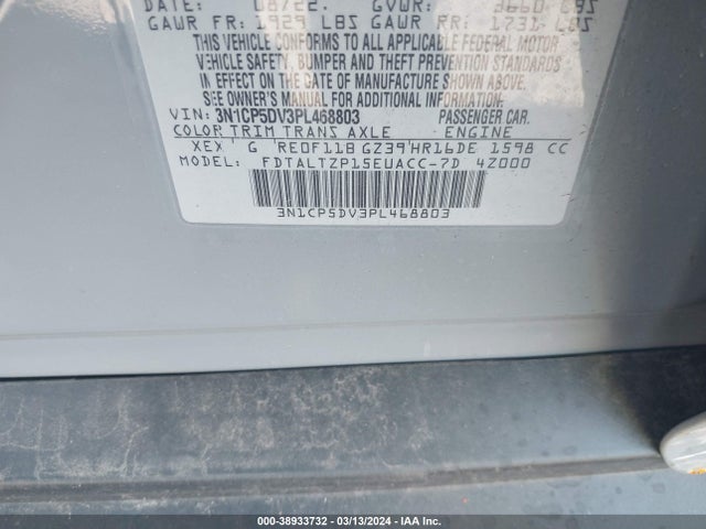 Nissan Kicks Sr Xtronic Cvt 2023 3N1CP5DV3PL468803 Image 9