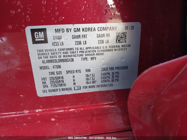 Buick Encore Gx Fwd Select 2021 KL4MMDSL0MB065438 Image 9