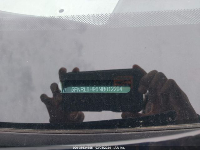 5FNRL6H96NB012294 Honda Odyssey Elite