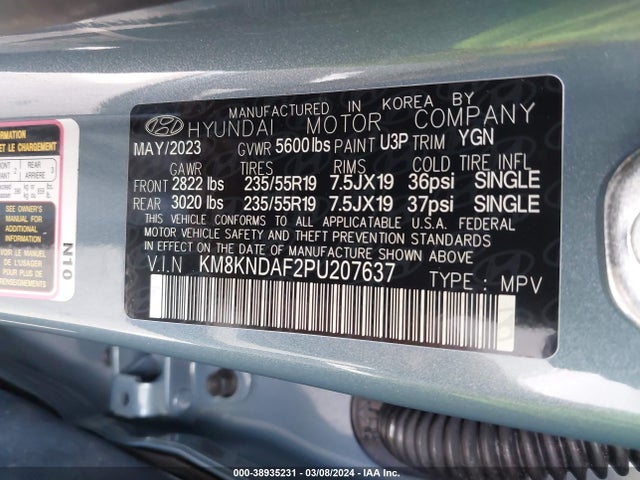 Hyundai Ioniq 5 Sel 2023 KM8KNDAF2PU207637 Image 9