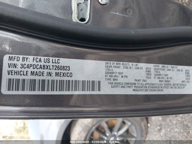 3C4PDCABXLT260823 Dodge Journey Se Value