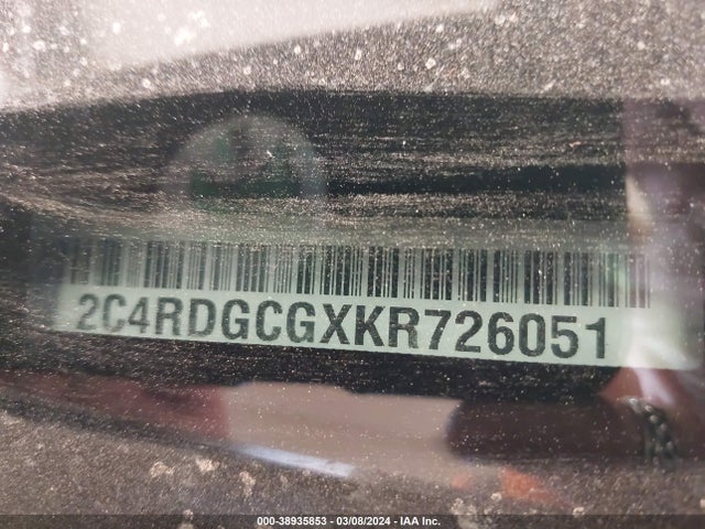 Dodge Grand Caravan Sxt 2019 2C4RDGCGXKR726051 Image 9