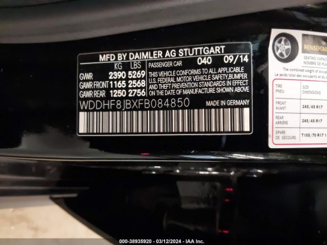 WDDHF8JBXFB084850 Mercedes-Benz E 350 4matic