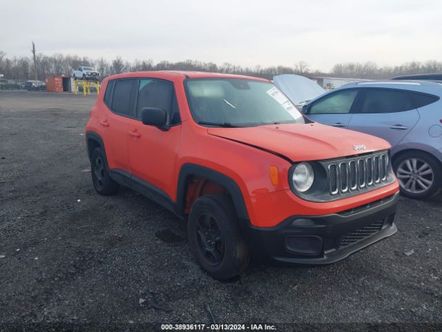 Auction sale of the 2017 Jeep Renegade Sport 4x4, vin: ZACCJBAB5HPE42543, lot number: 38936117