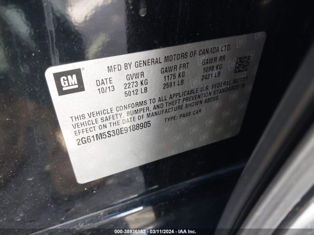 Cadillac XTS LUXURY 2014 2G61M5S30E9188905 Image 9