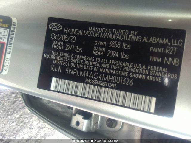 Hyundai ELANTRA SEL 2021 5NPLM4AG4MH001326 Image 9