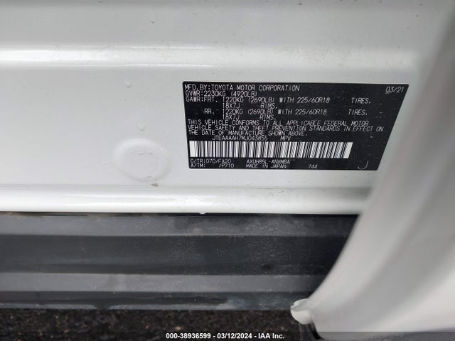Toyota VENZA LE 2021 JTEAAAAH7MJ043855 Image 9