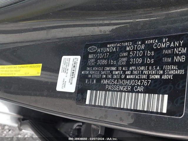 Genesis G90 5.0 Ultimate 2017 KMHG54JH3HU034767 Image 9