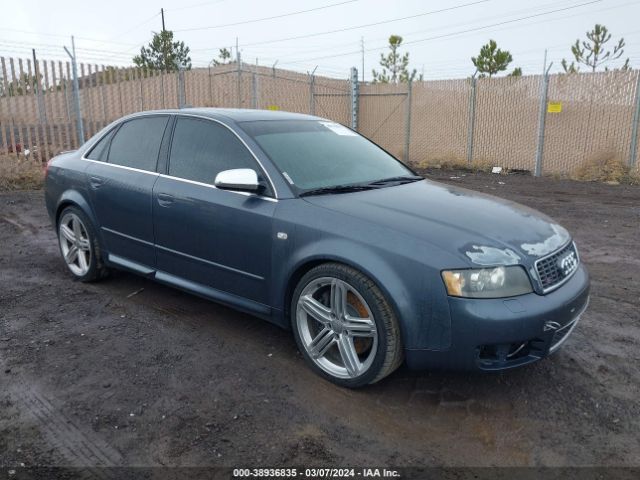 Auction sale of the 2004 Audi S4 4.2, vin: WAUPL68E24A099328, lot number: 38936835
