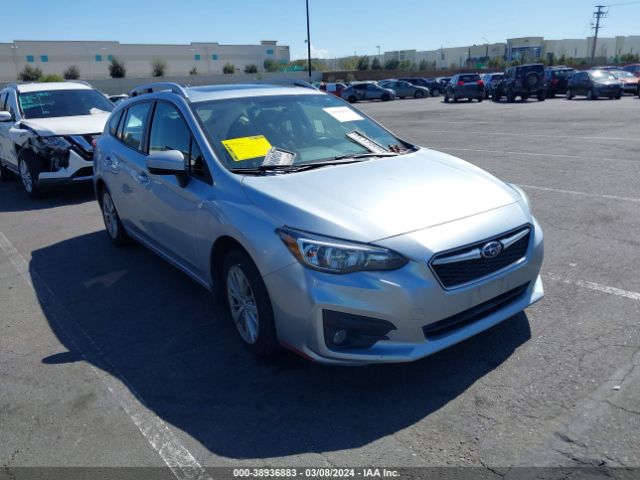 Auction sale of the 2018 Subaru Impreza 2.0i Premium, vin: 4S3GTAD66J3737472, lot number: 38936883