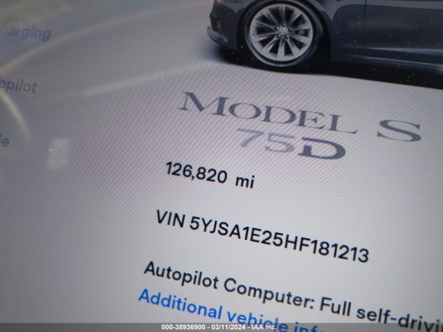 5YJSA1E25HF181213 Tesla Model S 100d/60d/75d/90d/p100d