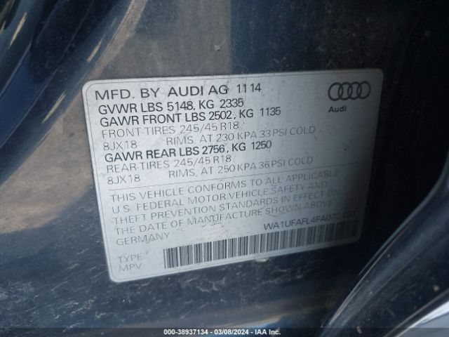 WA1UFAFL4FA072453 Audi Allroad 2.0t Premium