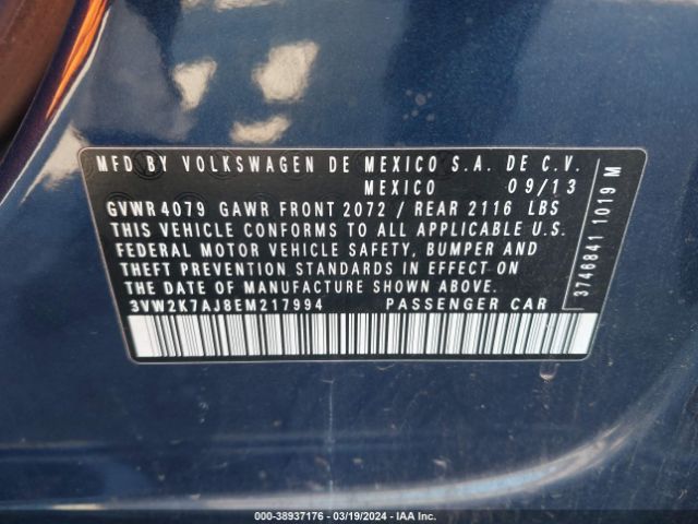 3VW2K7AJ8EM217994 Volkswagen Jetta 2.0l S