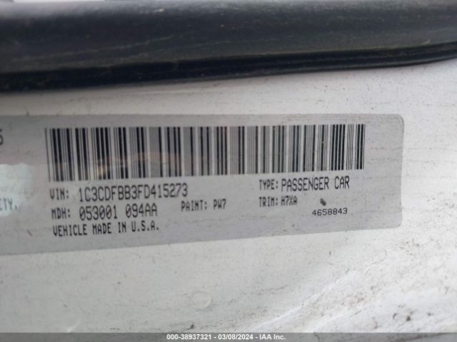 1C3CDFBB3FD415273 Dodge DART SXT