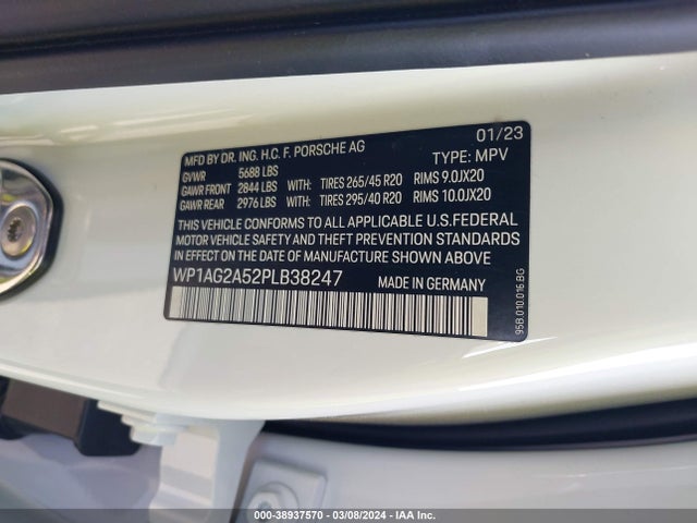 2023 PORSCHE MACAN WP1AG2A52PLB38247 Photo 8