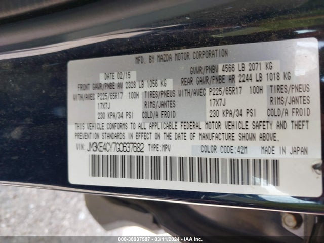 JM3KE4CY7G0637682 Mazda Cx-5 Touring