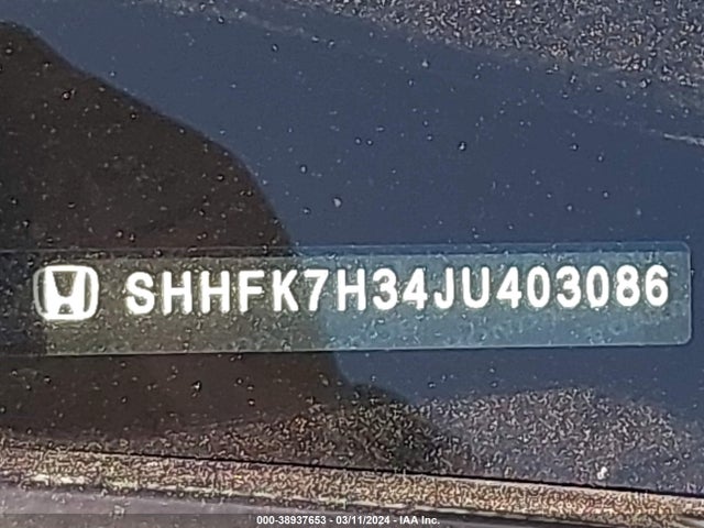 Honda Civic Lx 2018 SHHFK7H34JU403086 Image 9