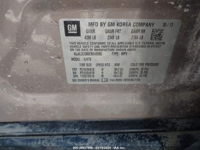 KL4CJCSB6EB548990 Buick Encore Leather