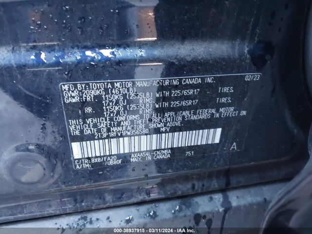 Toyota Rav4 Xle 2023 2T3P1RFV1PW356580 Image 9