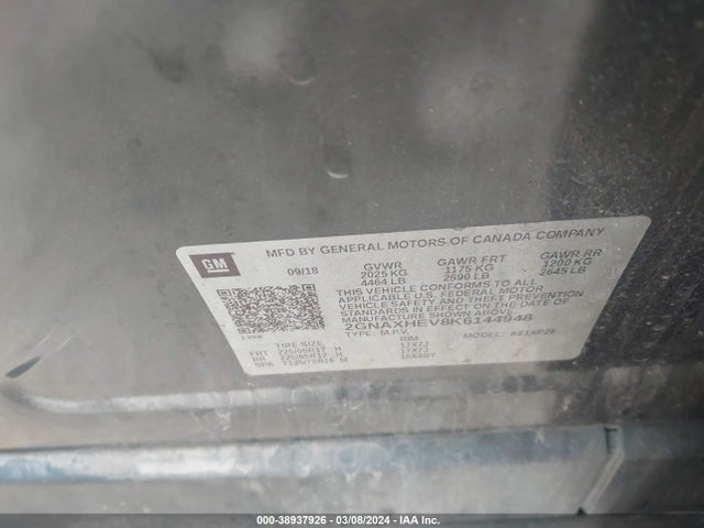 Chevrolet EQUINOX LS 2019 2GNAXHEV8K6144948 Image 9