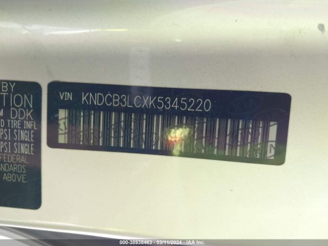 KNDCB3LCXK5345220 KIA NIRO LX