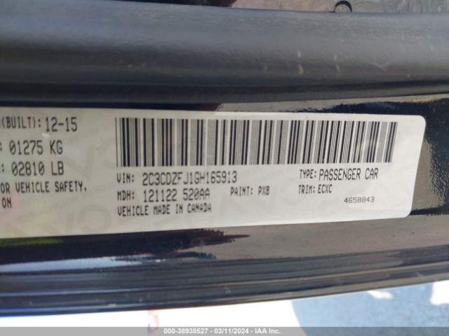 2C3CDZFJ1GH165913 Dodge Challenger 392 Hemi Scat Pack Shaker