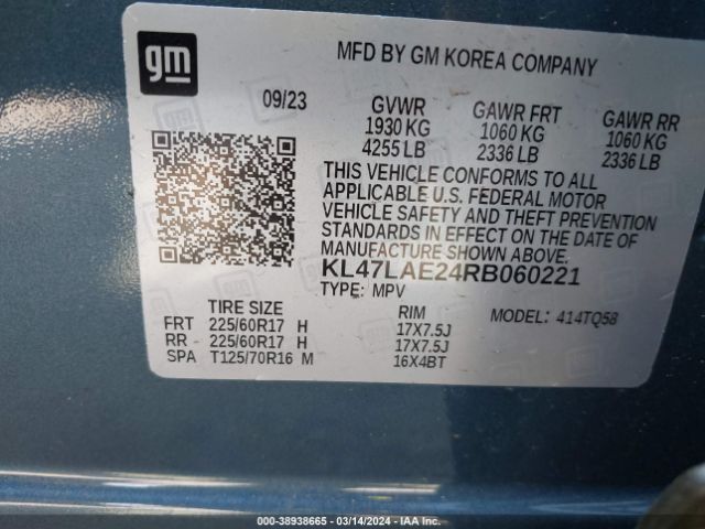 KL47LAE24RB060221 Buick Envista Preferred Fwd