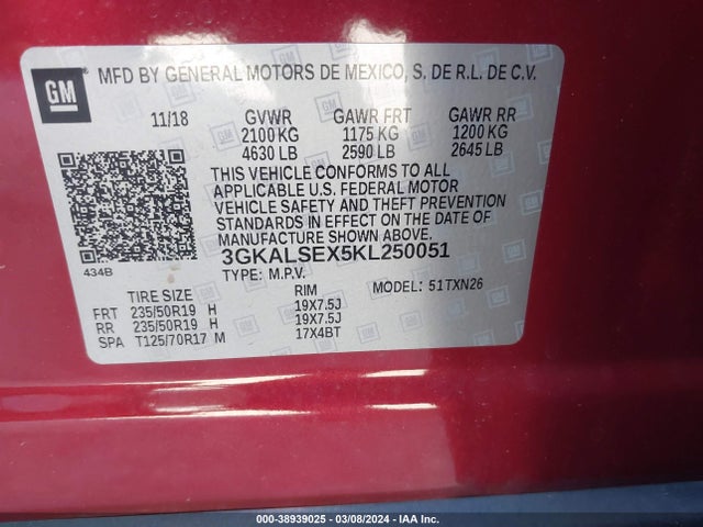 GMC Terrain Denali 2019 3GKALSEX5KL250051 Image 9