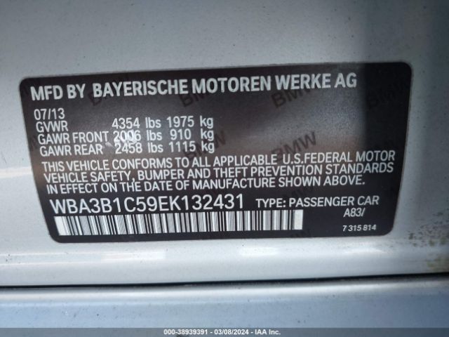 WBA3B1C59EK132431 BMW 320i