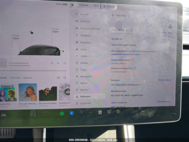 5YJ3E1EA4JF002665 Tesla Model 3 Long Range/mid Range