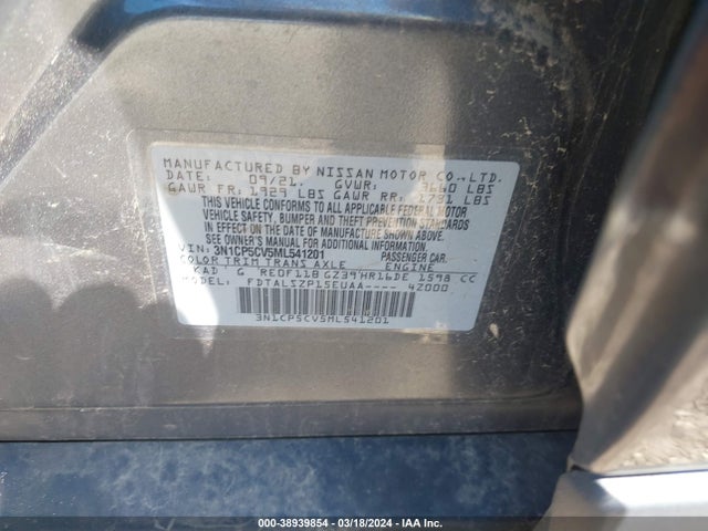 Nissan Kicks Sv Xtronic Cvt 2021 3N1CP5CV5ML541201 Image 9