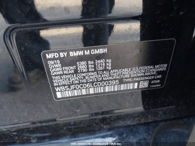 WBSJF0C06LCD00395 BMW M5
