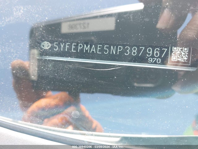 Toyota COROLLA LE 2022 5YFEPMAE5NP387967 Image 8