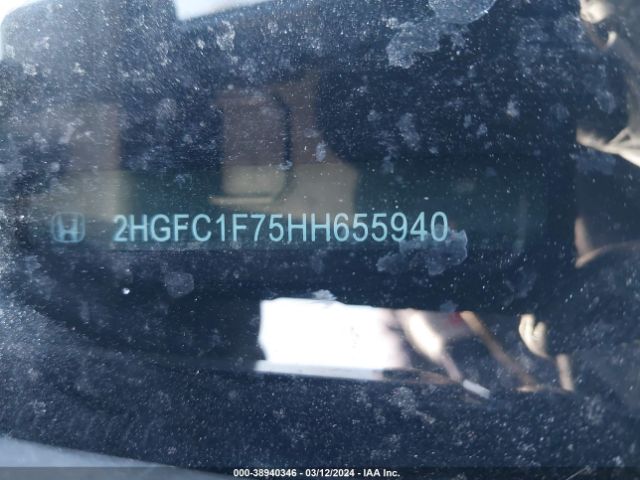 2HGFC1F75HH655940 Honda Civic Ex-l