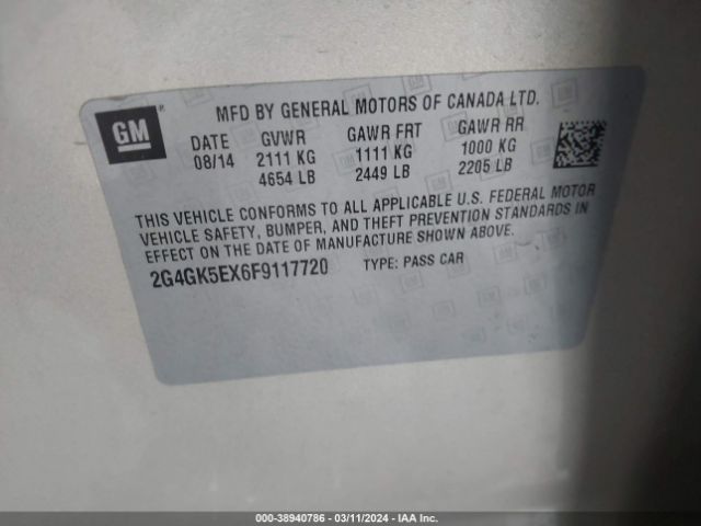 2G4GK5EX6F9117720 Buick Regal Turbo